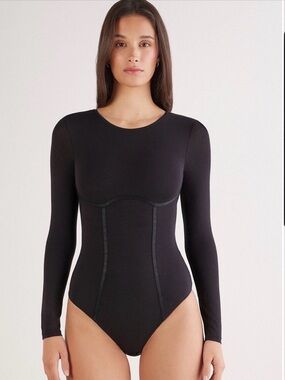 Intimissimi Fresh Bamboo Luxury Long Sleeve Bodysuit L